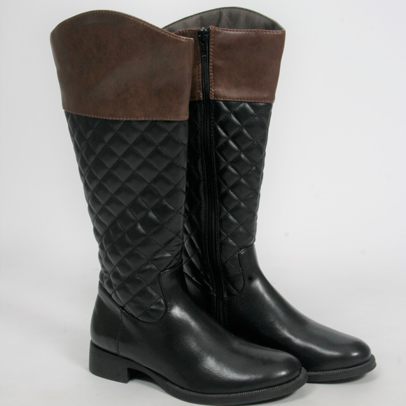 NEW Kohl's Quilted Vegan Boots-Size 6 - Picture 4 of 6